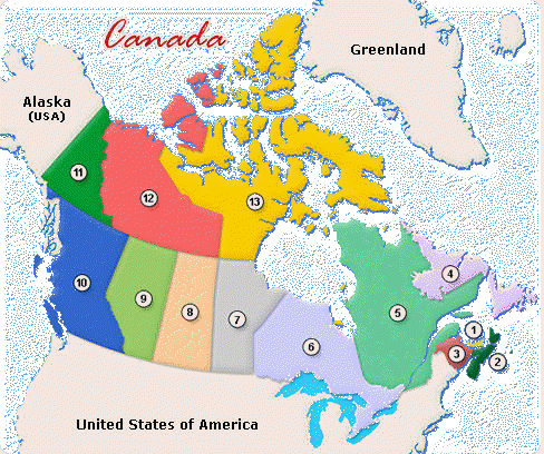 Map of Canada